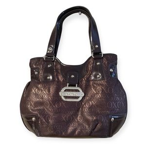 XOXO Chocolate Brown Shoulder Bag canva Y2K 2000s Vtg Vintage